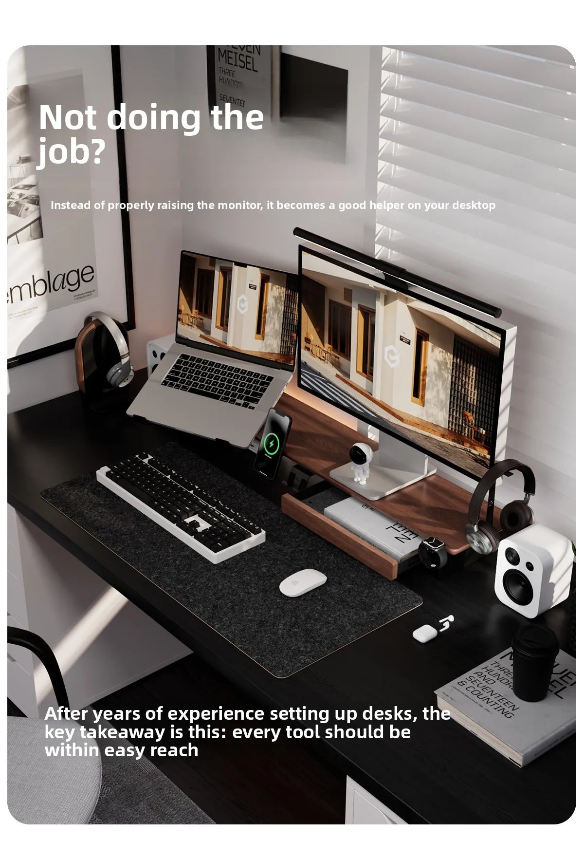 Z3 Pro Modular Solid Wood Monitor Riser