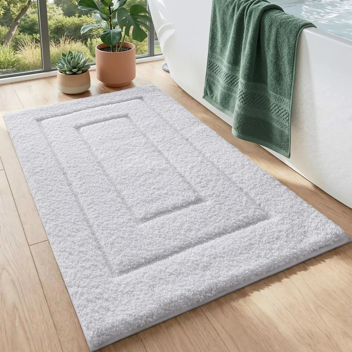 Ergové Bath Mat Polyester TPR Backing 5 Colors 3 Sizes
