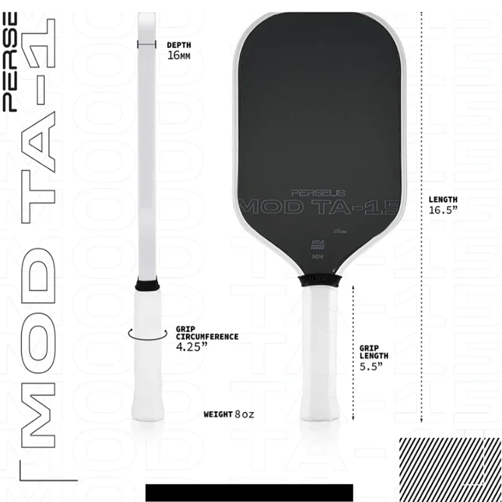 Perseus 16mm Pickleball Paddle, USAPA Approved