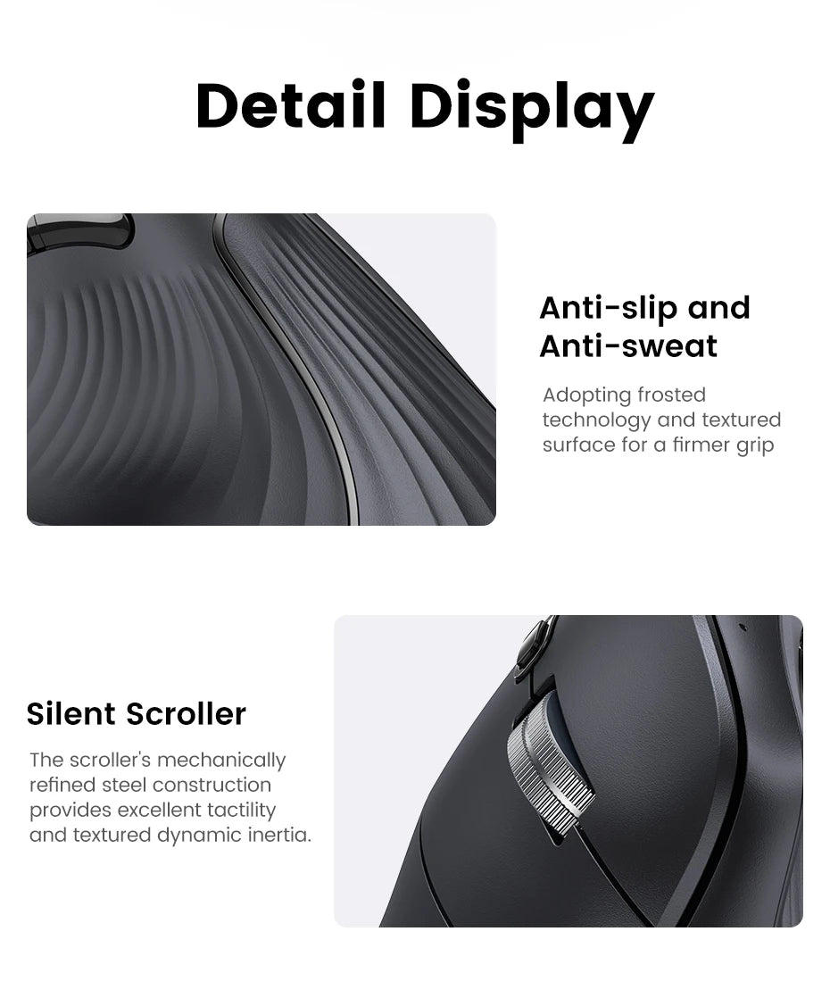 Vertical Ergonomic Wireless Mouse
