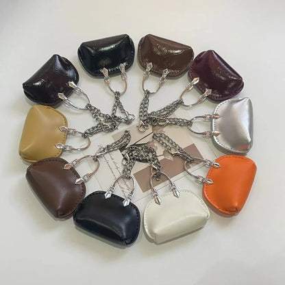 Mini Shell Coin Purse Keychain Charm