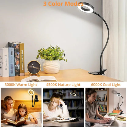 Ring Clamp LED Desk Lamp
