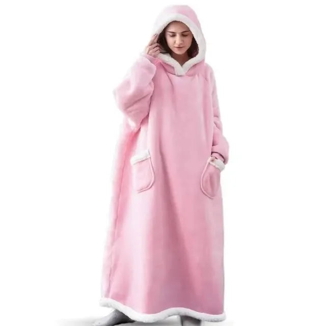 Oversized Fleece Blanket Hoodie