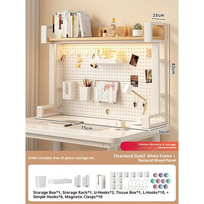 Pegboard Desktop Shelf Organizer