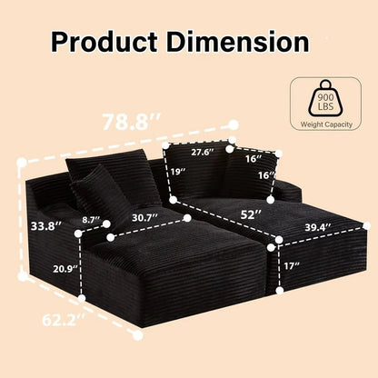 Nimbus Double Chaise Cloud Sofa