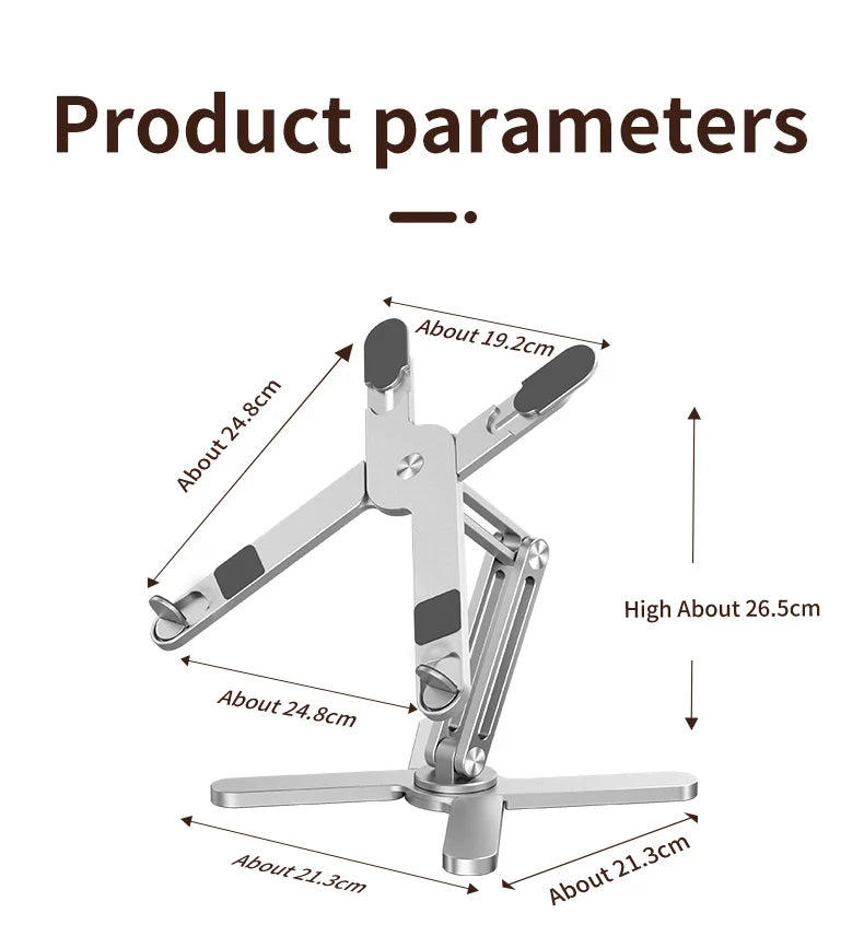 360-Degree Aluminum Laptop Stand