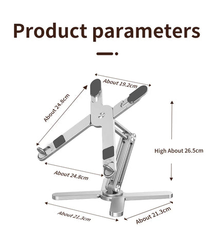 360-Degree Aluminum Laptop Stand