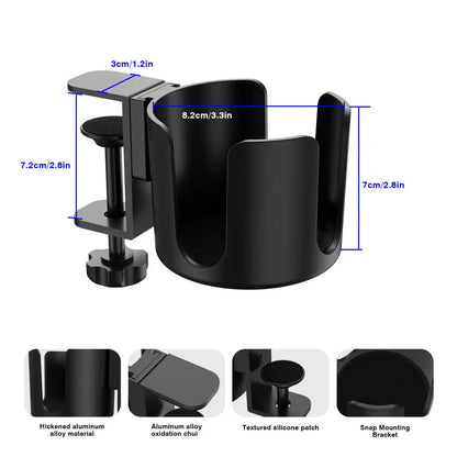 Spill-Proof Clamp Desk Cup Holder
