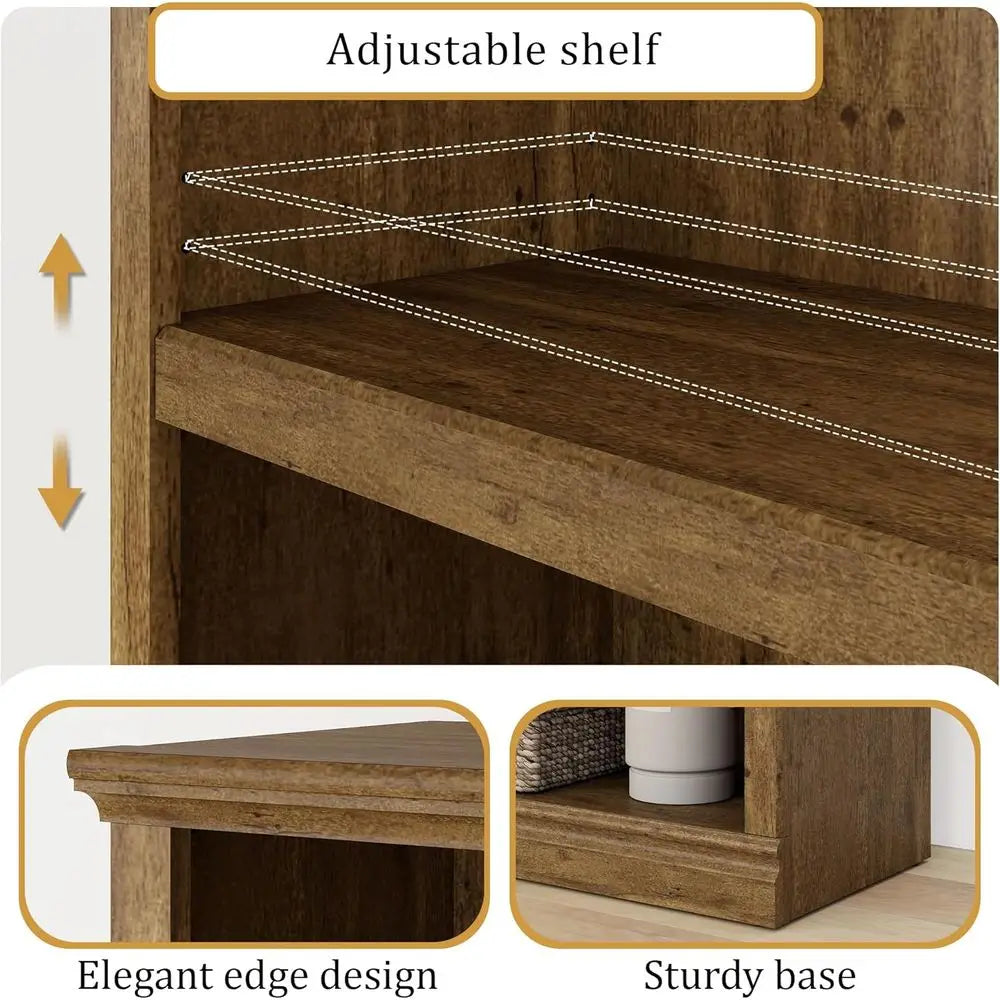Tall Oak Bookcase