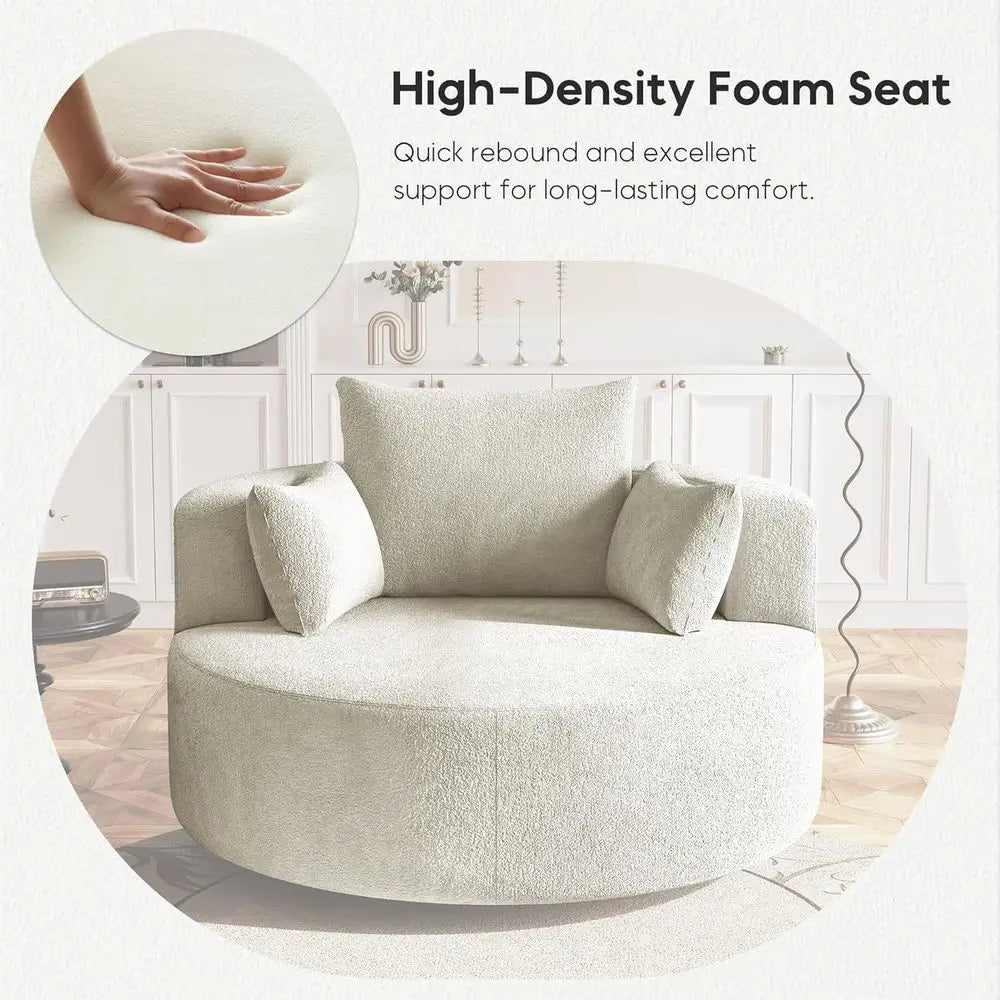 Averly Wide Swivel Barrel Chair