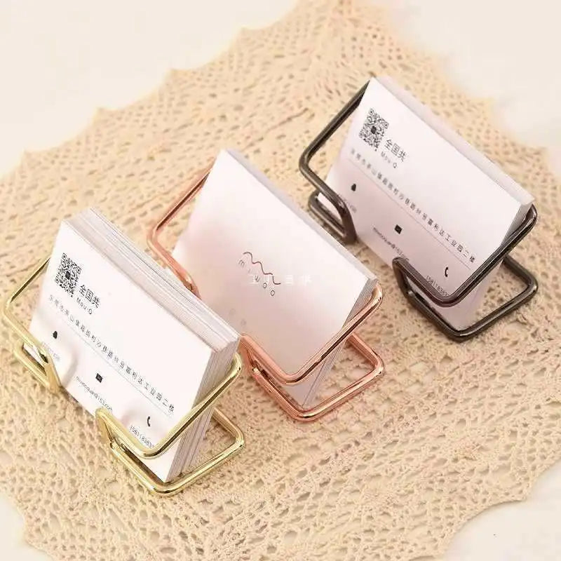 GoldDesk Metal Card Display Bracket