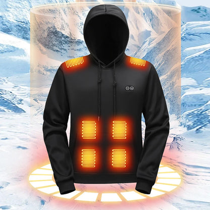USB Heated Pullover Hoodie | 17 Heating Areas