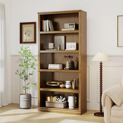 Tall Oak Bookcase