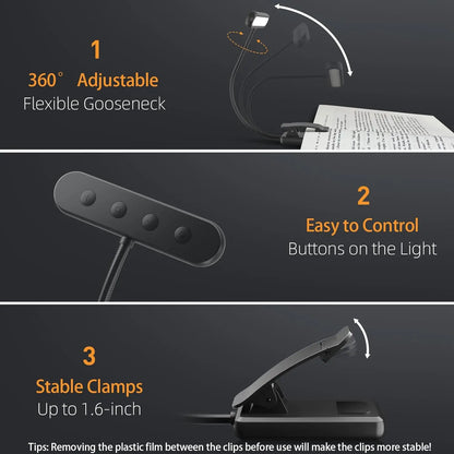 LED Reading Clip Light