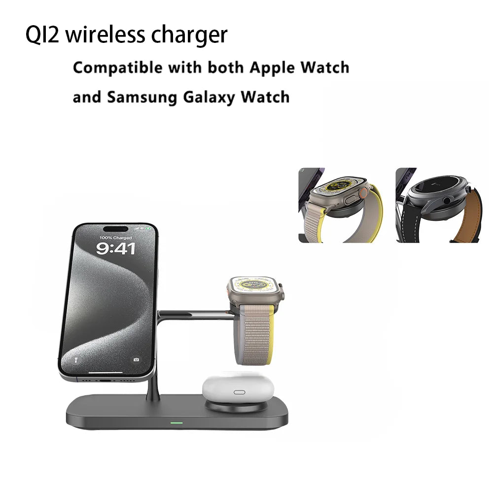 MagGlow Elite 3-in-1 Magnetic Wireless Charging Station