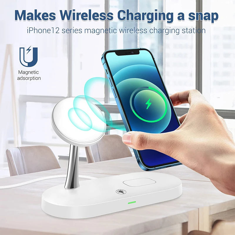 MagGlow Elite 3-in-1 Magnetic Wireless Charging Station