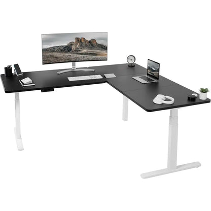 L-Shaped Memory Control Standing Desk