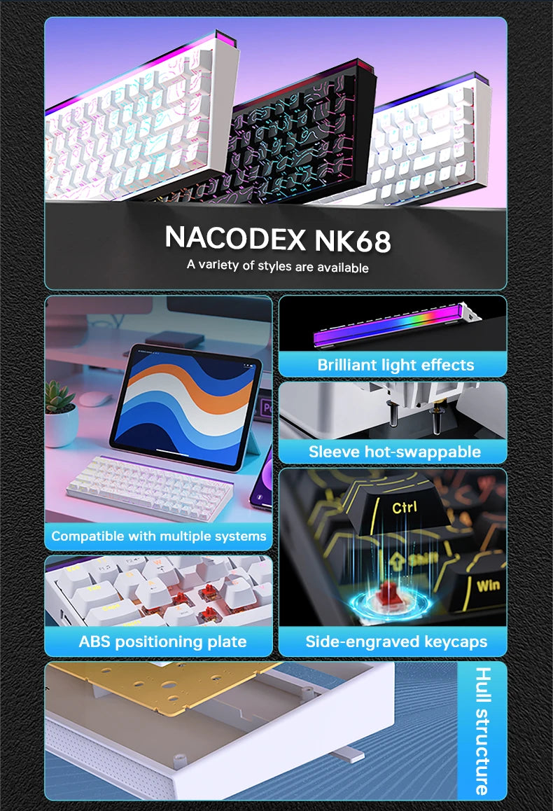 NK68 Hot-Swap Mechanical Keyboard