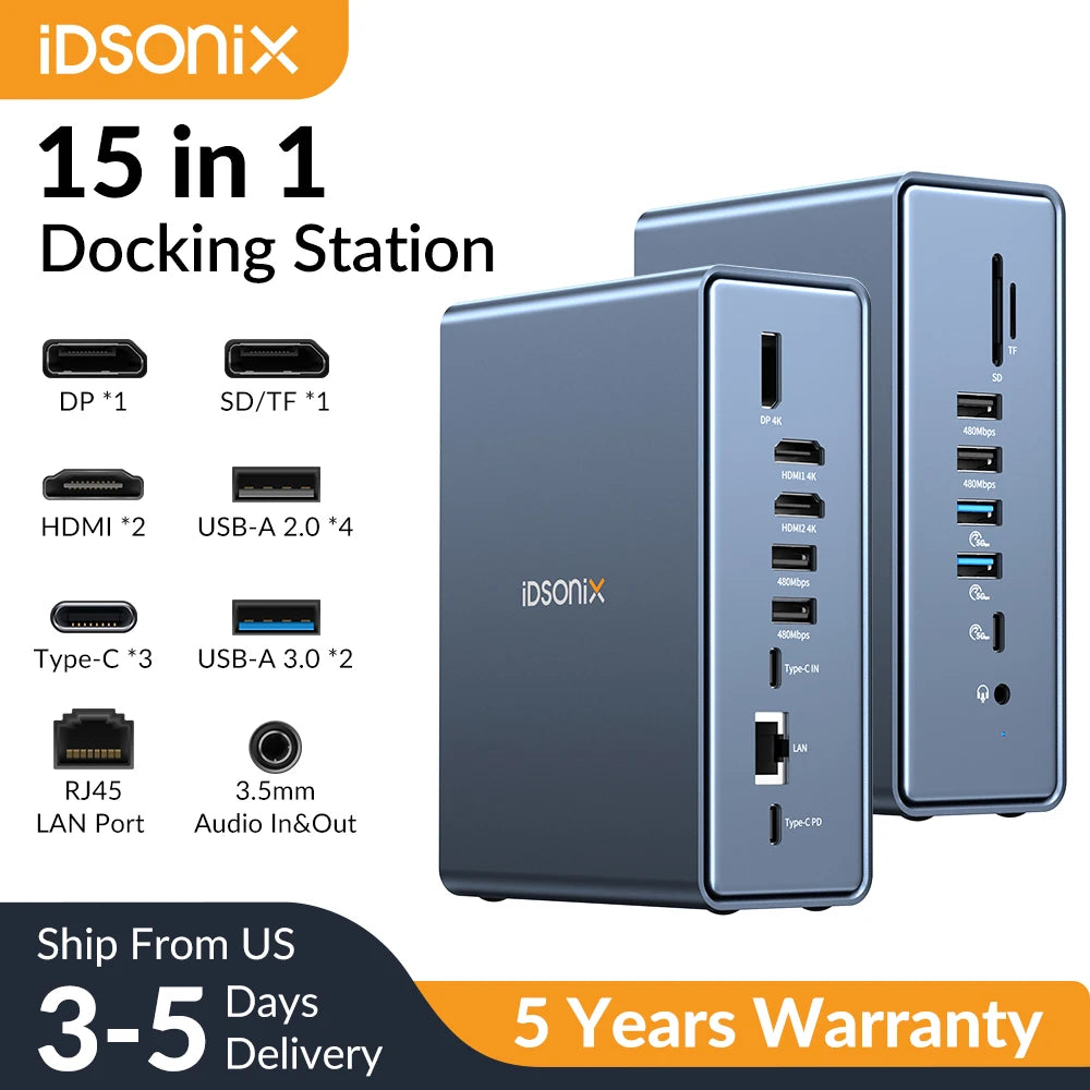 iDsonix 15-in-1 Docking Station