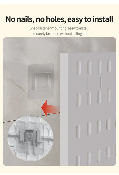No-Holes Wall Pegboard Organizer