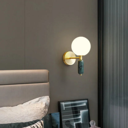 Marble & Gold Sconce — Soft Ambient Glow