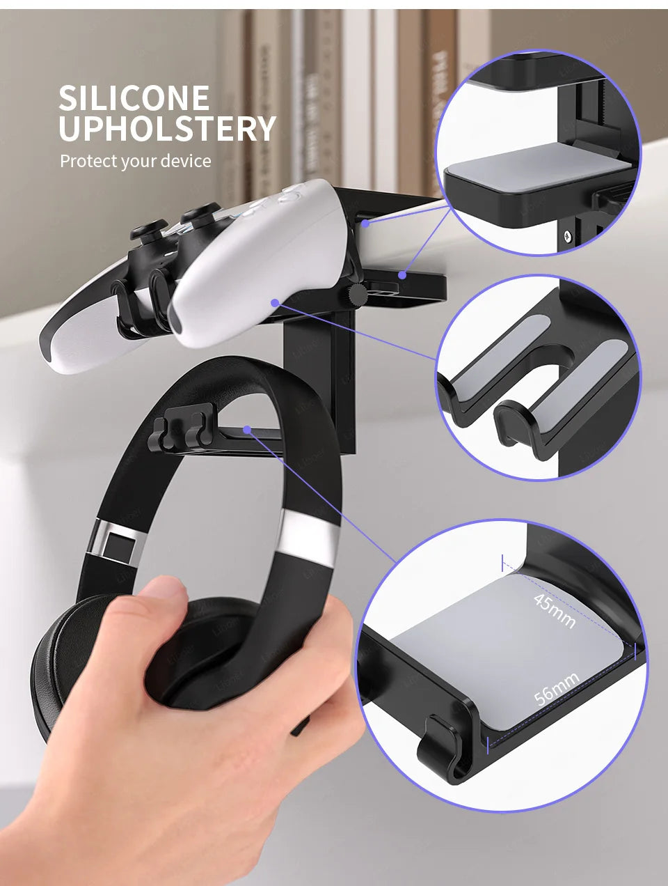 2-in-1 Controller Headphone Stand