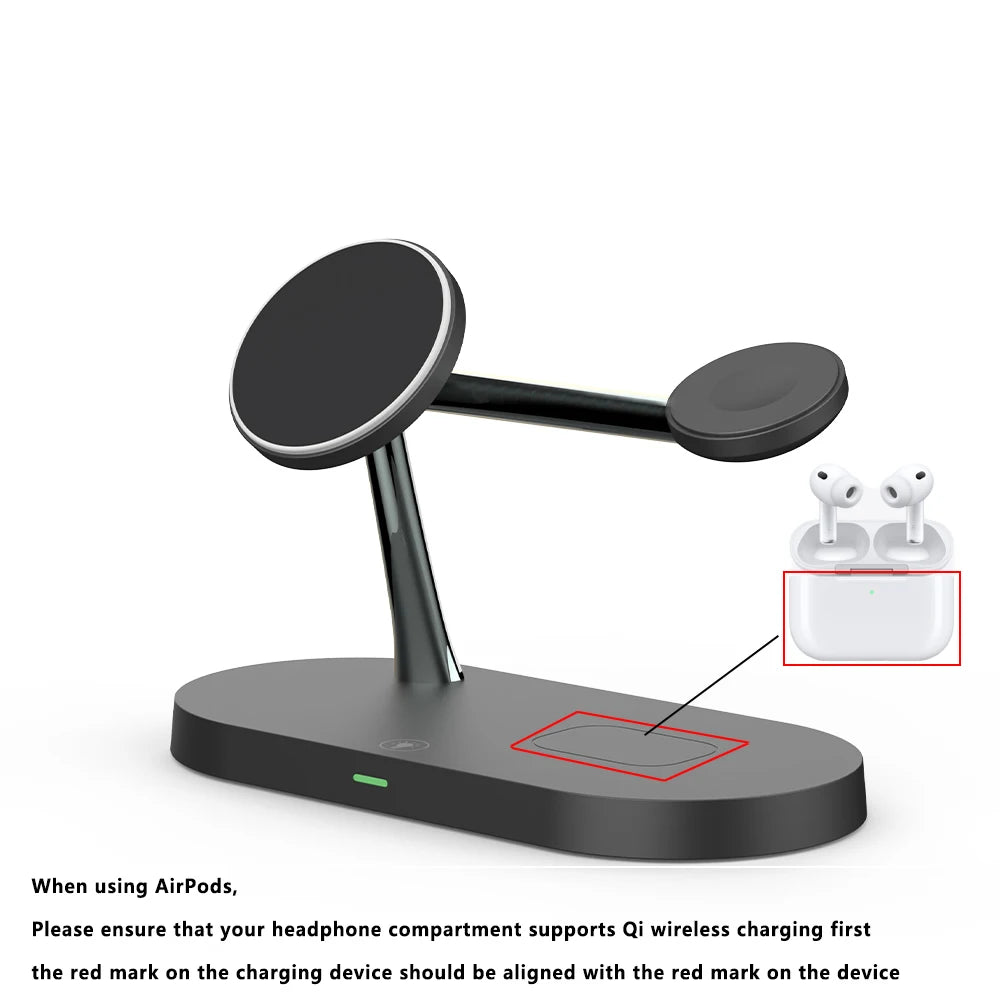 MagGlow Elite 3-in-1 Magnetic Wireless Charging Station
