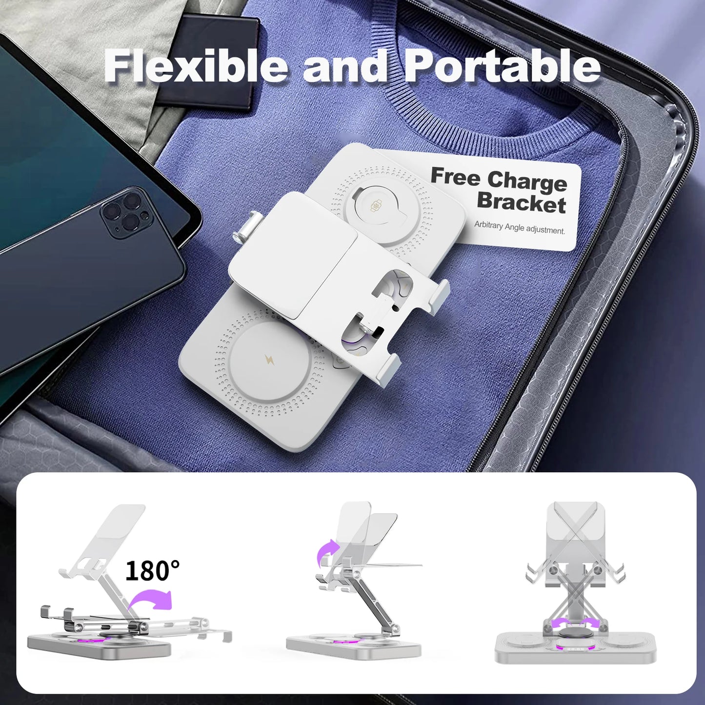 7-in-1 Flexible Wireless Charger Stand