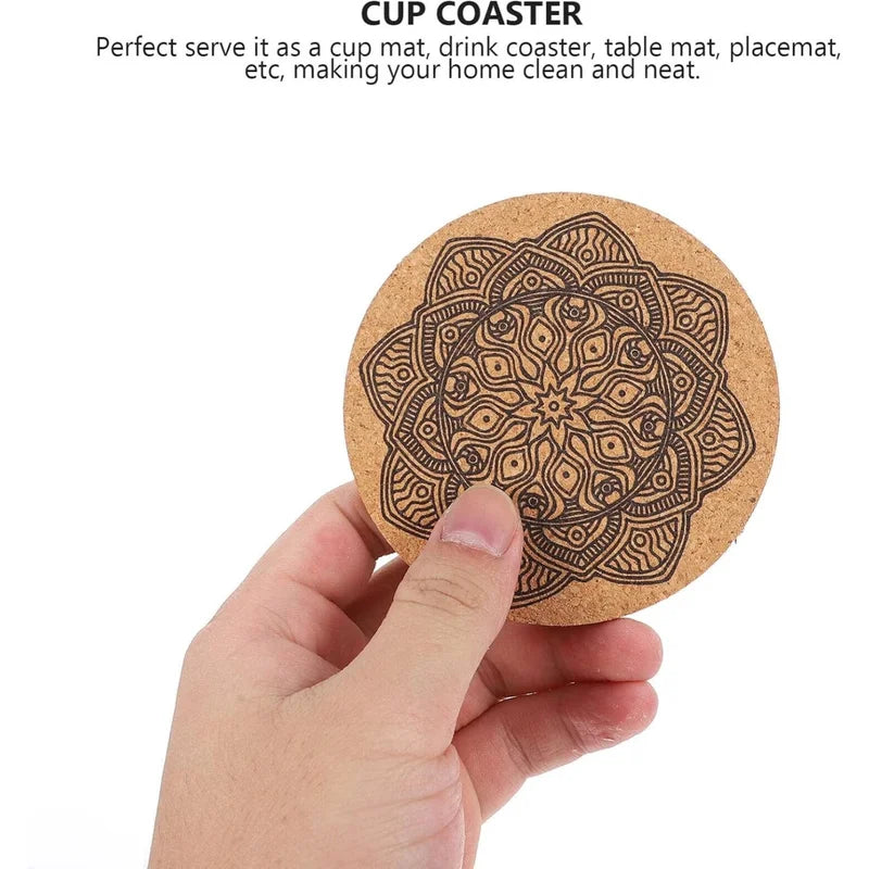 Absorbent Cork Coaster Set