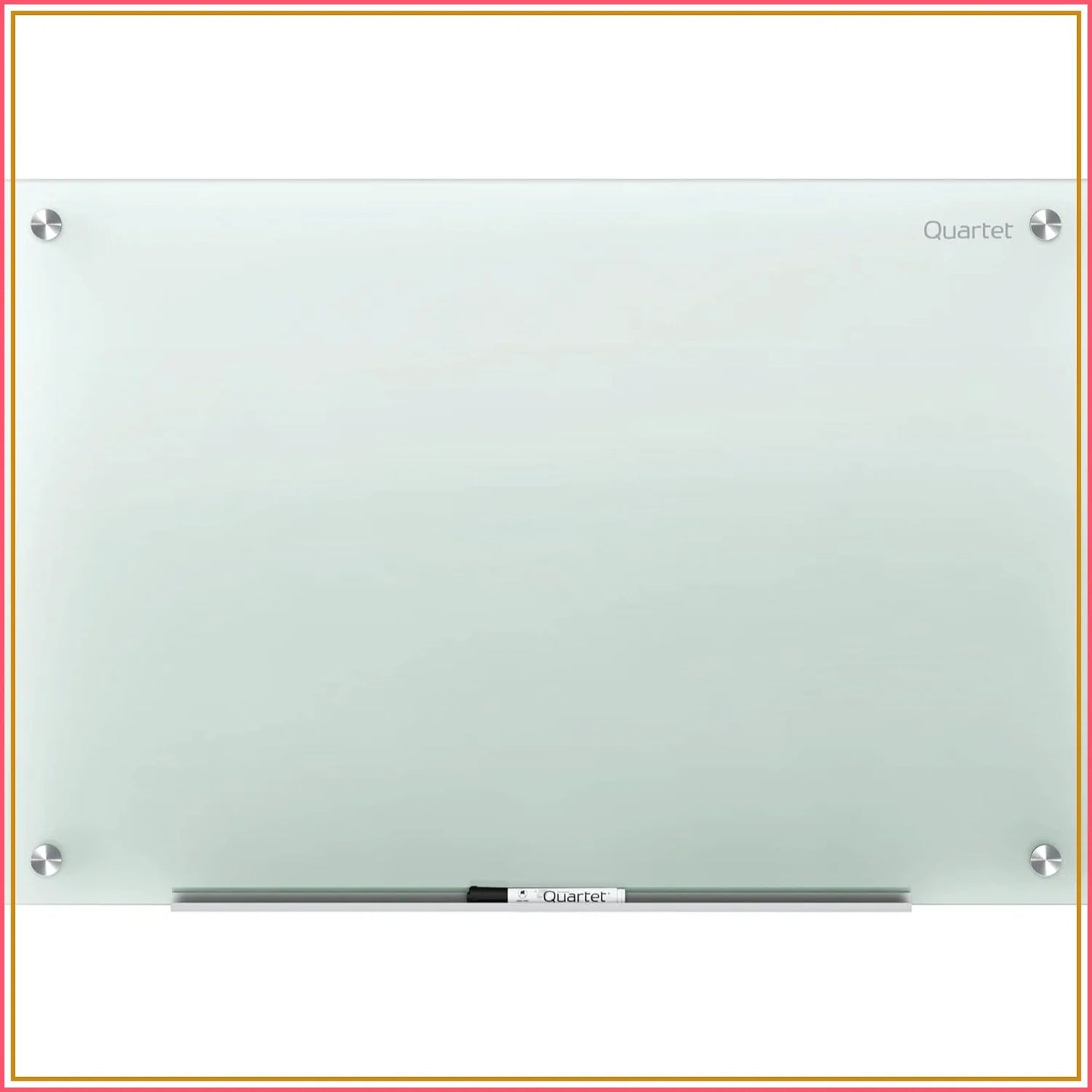 Premium Frosted Glass Dry Erase Board – 4' x 3' Modern Planning Board