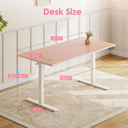 Rosalind Blush Standing Desk