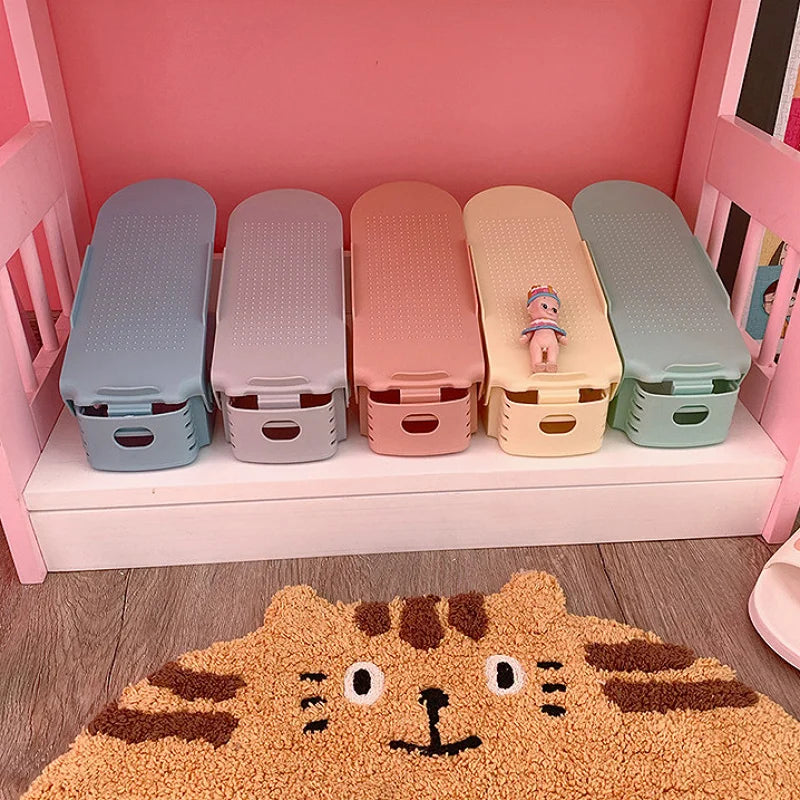 6-Pc Adjustable Shoe Rack Organizer