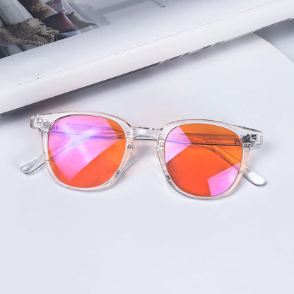 SHINU Women's Red Lens Glasses