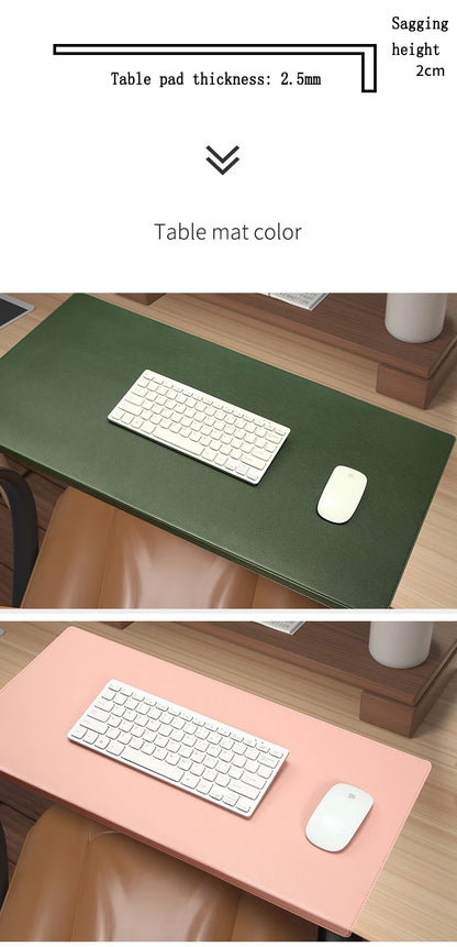 PU Leather Desk Mat with Wrist Support