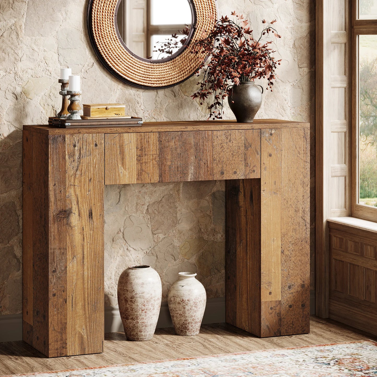 Bramwell Farmhouse Console Table