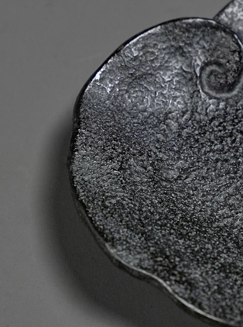 Hand-Carved Basalt Coaster