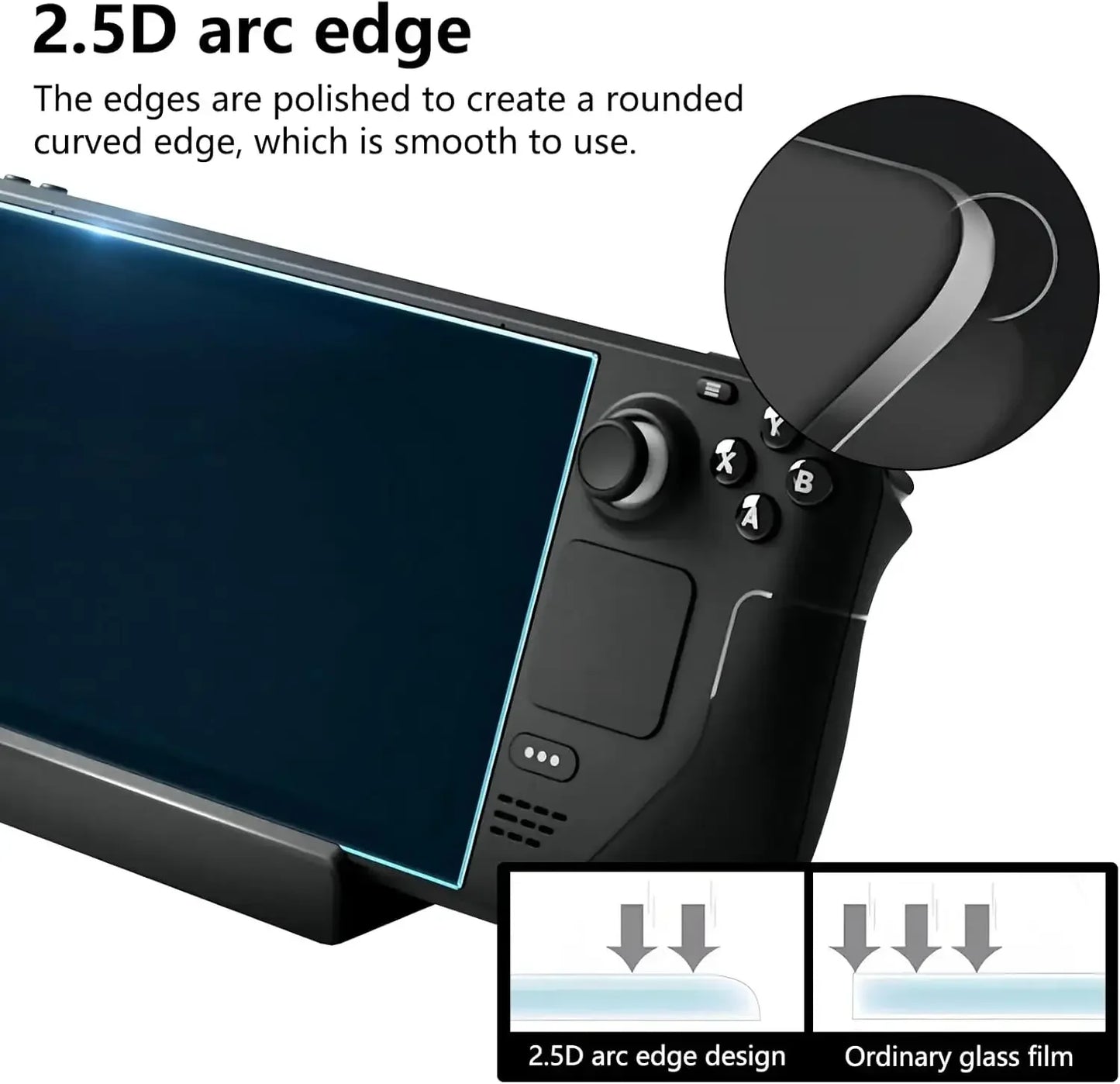 Steam Deck Tempered Glass Screen Protector