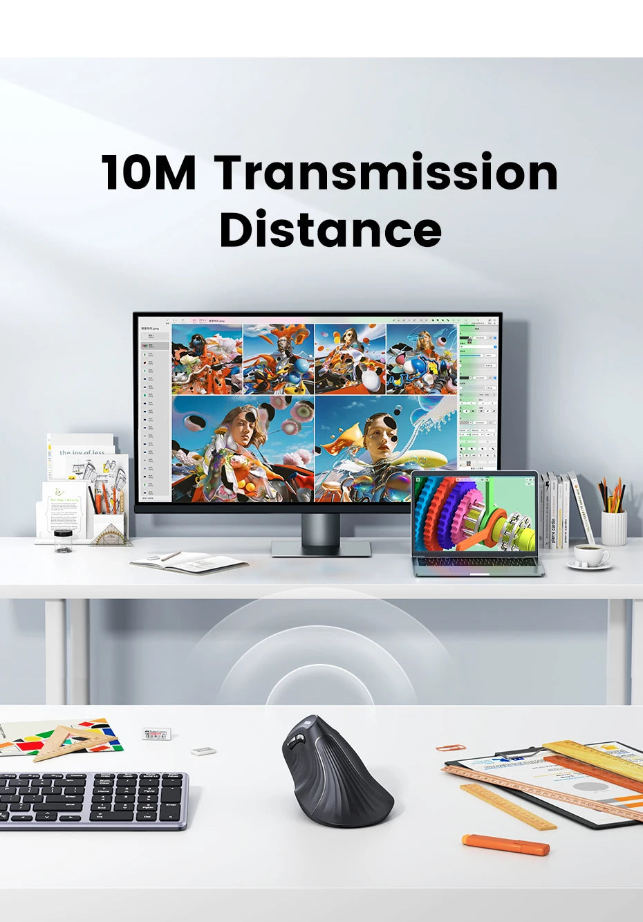 Vertical Ergonomic Wireless Mouse