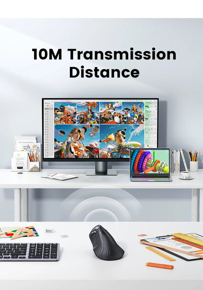 Vertical Ergonomic Wireless Mouse