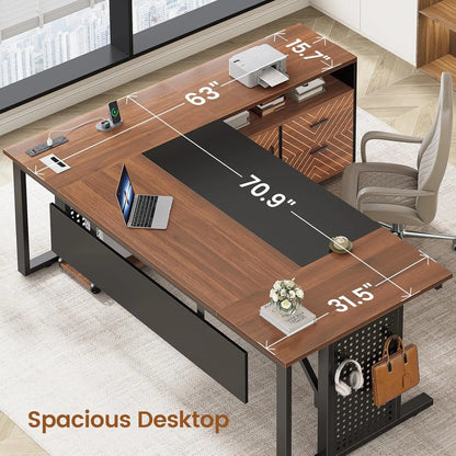 Monarch Executive L-Shaped Desk