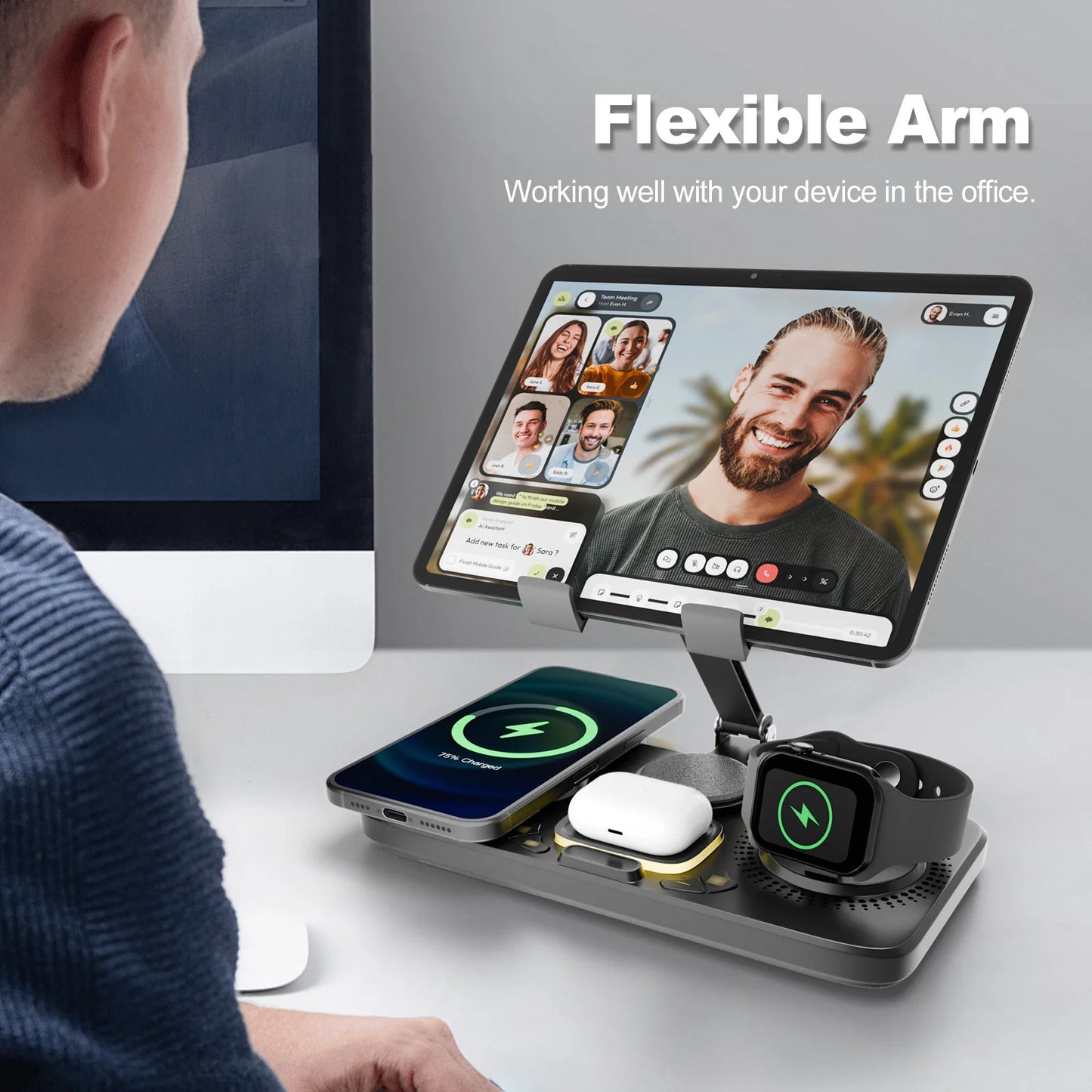 7-in-1 Flexible Wireless Charger Stand