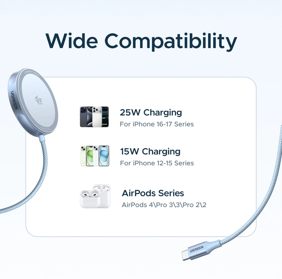 Qi2 Certified Magnetic Wireless Charger