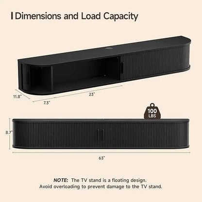 Aldric Floating Media Console