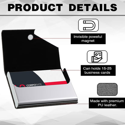 LeatherCard PU Magnetic Card Case