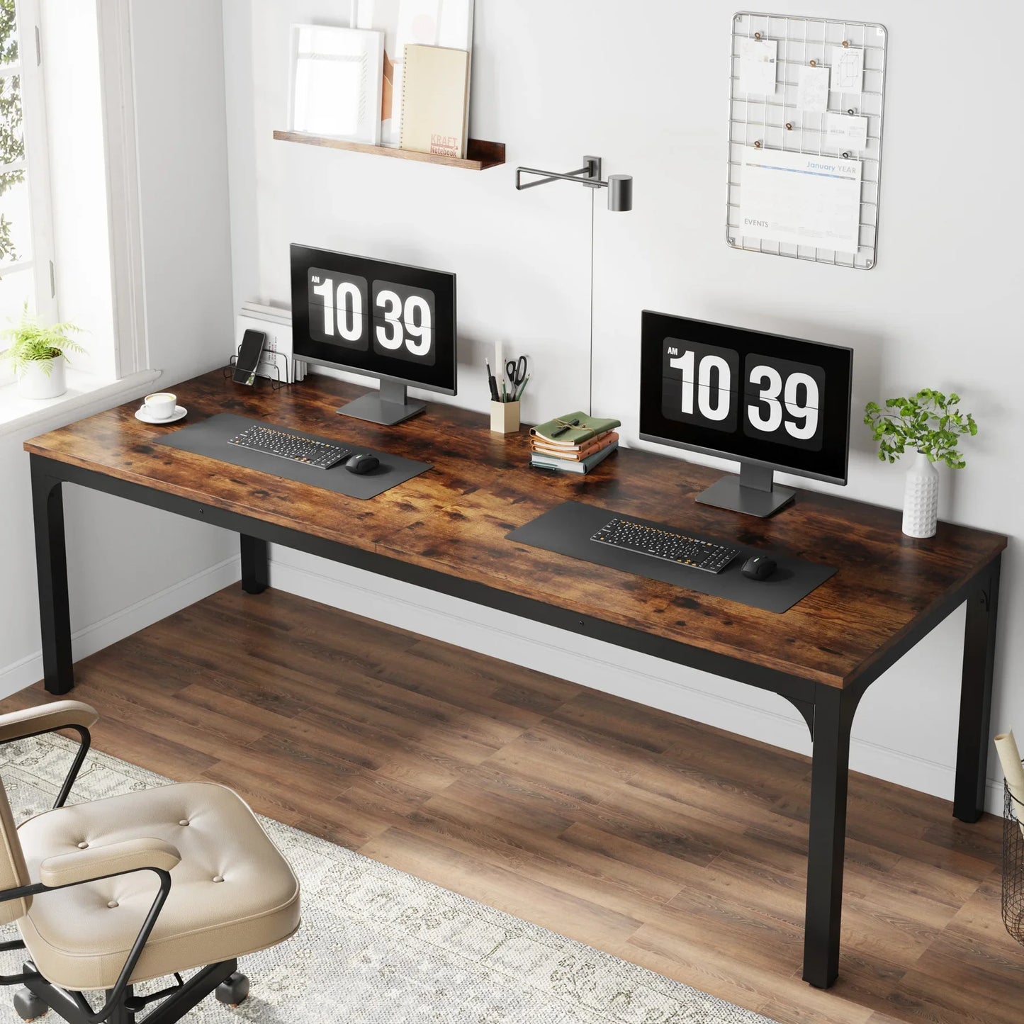 Tribesigns 78.7" Extra-Long Dual Workstation Desk