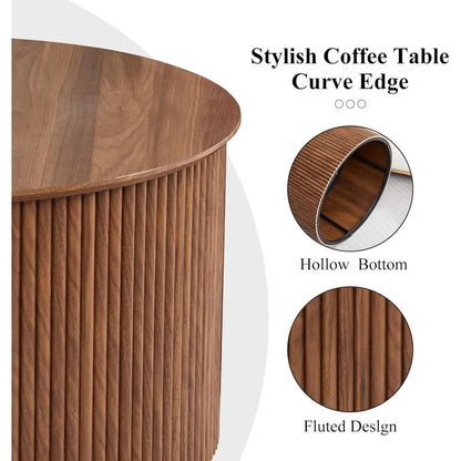 Delacourt Walnut Coffee Table Set