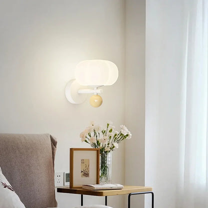 Colourful Pumpkin Glass Wall Sconce