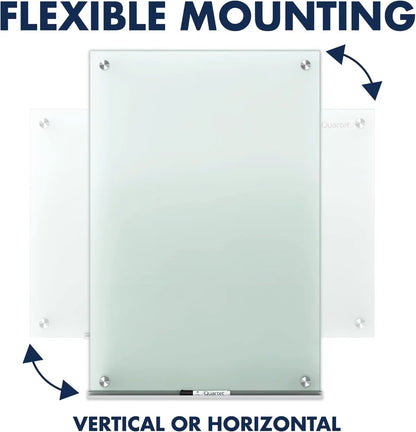 Premium Frosted Glass Dry Erase Board – 4' x 3' Modern Planning Board