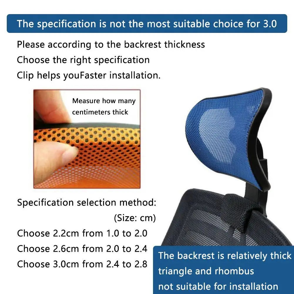 Adjustable Chair Headrest Pillow