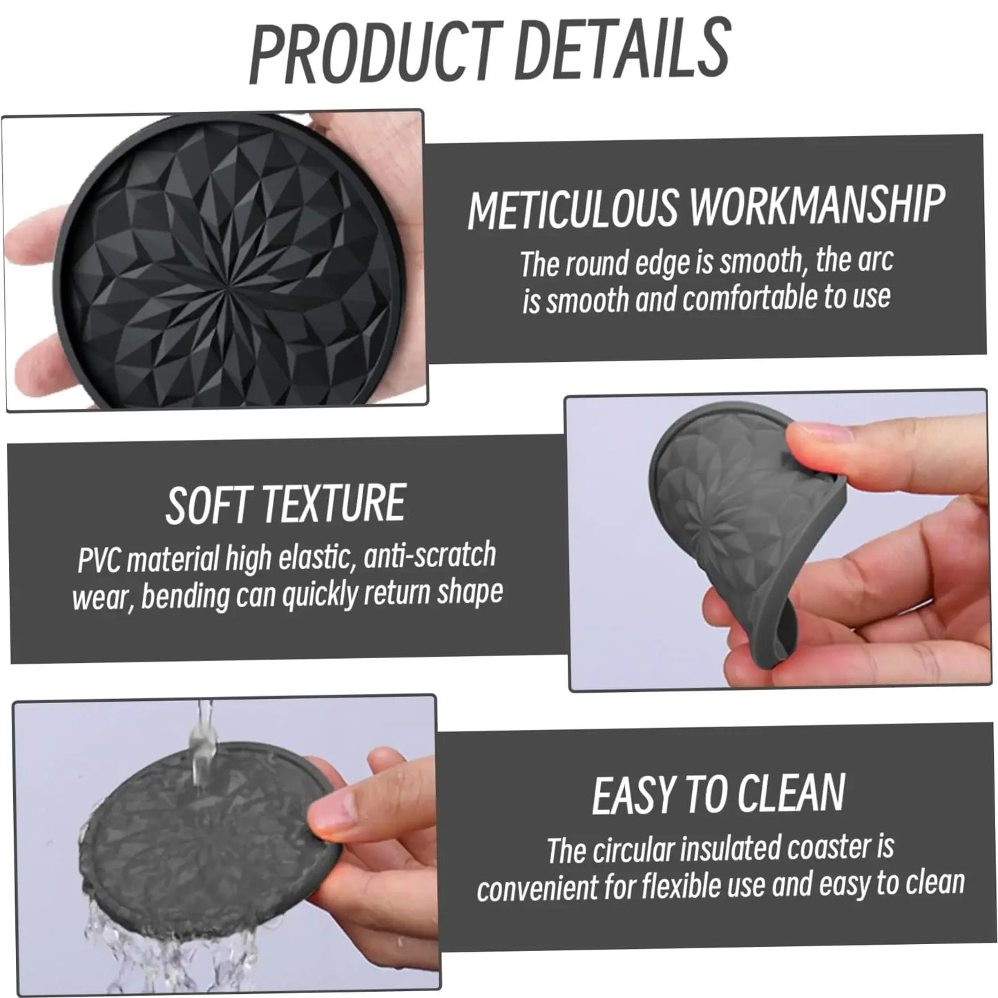 Silicone Round Coaster Set